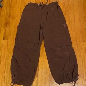 Oh Polly Brown Mocha Mousse Baggy Comfy Cargo Pants Size Small